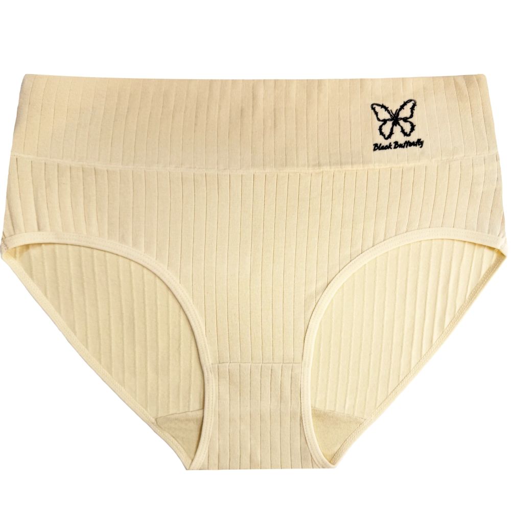 Dámské bavlněné kalhotky s vysokým pasem Butterfly CZ8066 vel.XL růžová