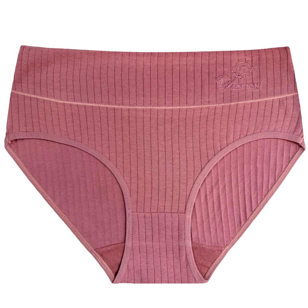 Dámské bavlněné pružné kalhotky s vysokým pasem Rose CZ8071 vel.XL tělová