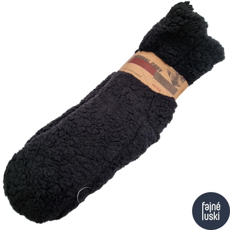 Domácí teplé PÁNSKÉ ponožky protiskluzové 39-42 šedá