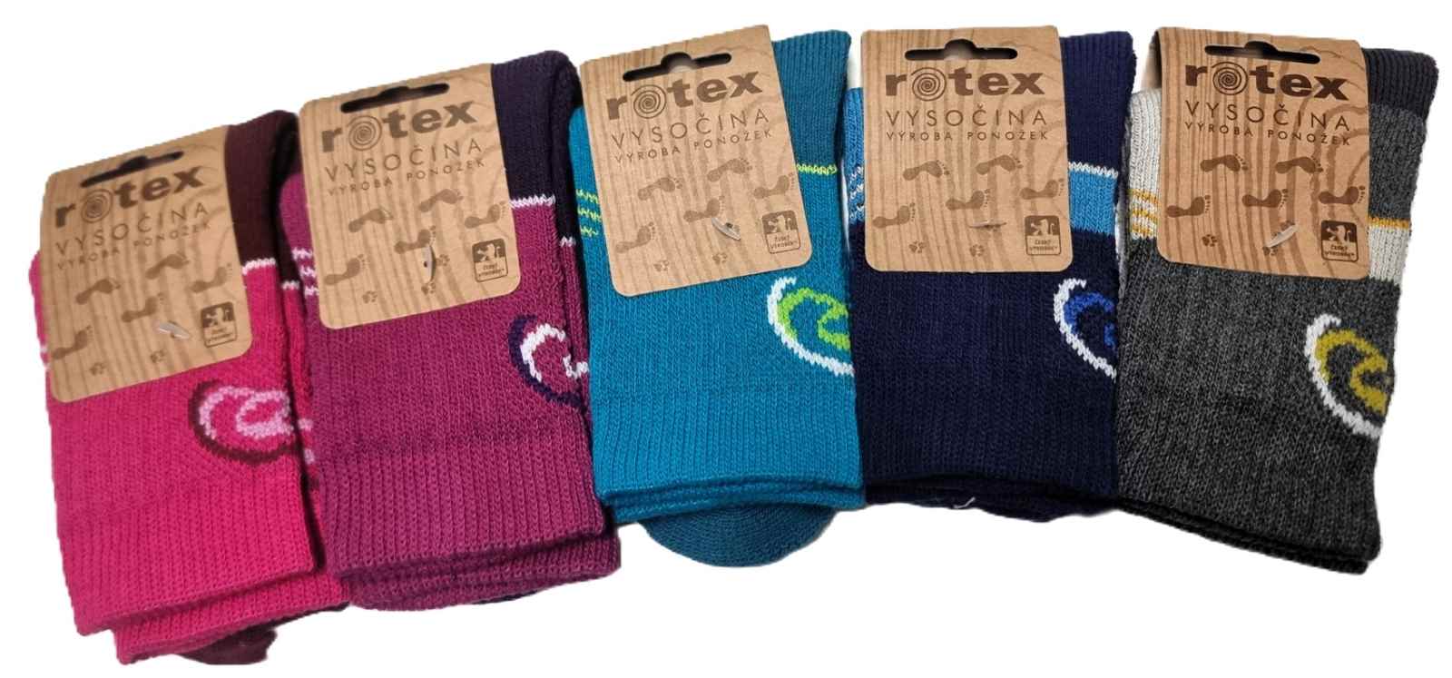 Dětské Termo zimní ponožky růžová 32-35 (21-23cm)