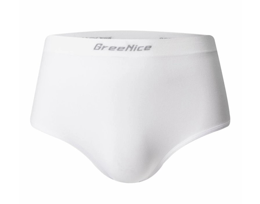 Bezešvé kalhotky velké velikosti Greenice-7022 bílá 3XL/4XL