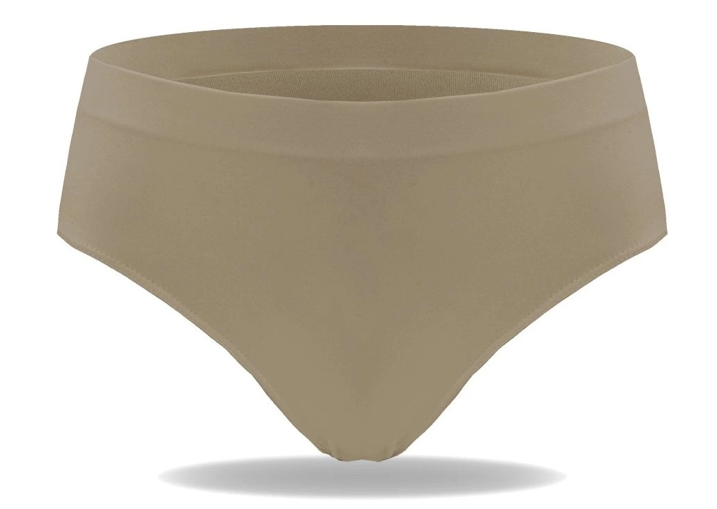 Bezešvé jednobarevné kalhotky Greenice-6504 L/XL bílá