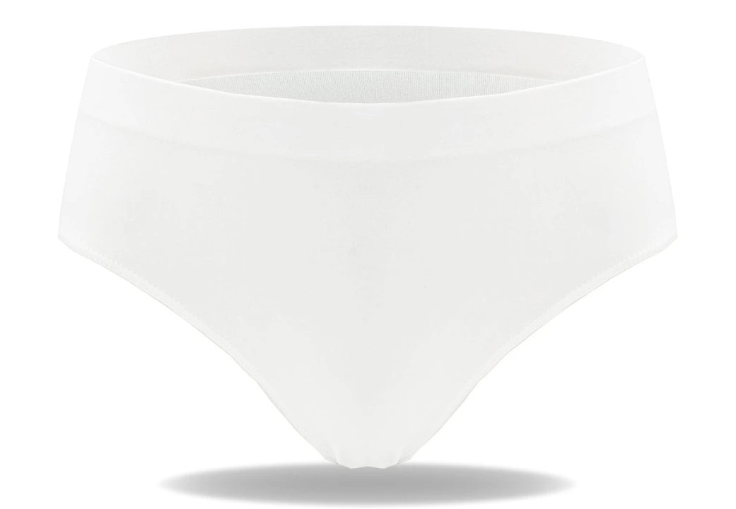 Bezešvé jednobarevné kalhotky Greenice-6504 L/XL bílá