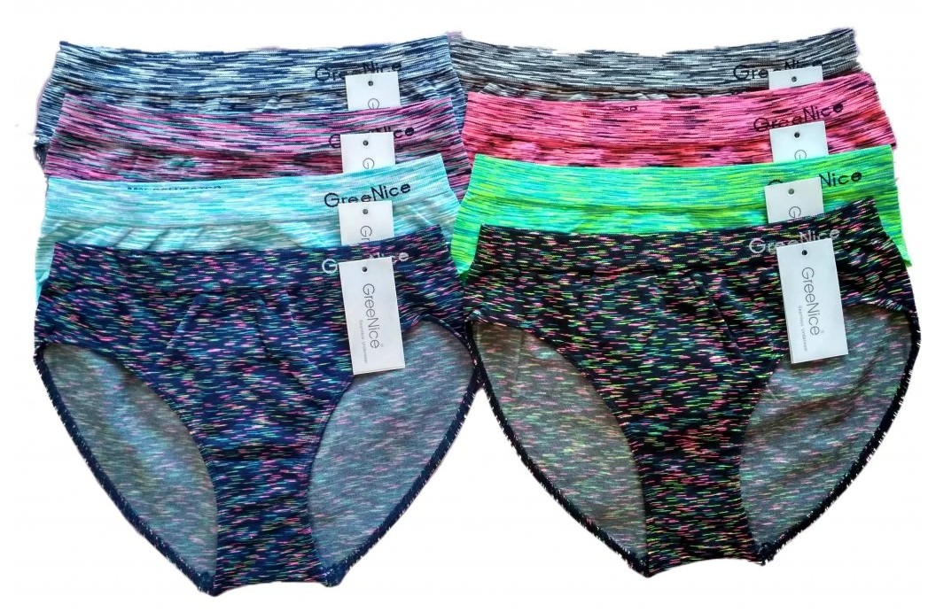 Bezešvé kalhotky velké velikosti Greenice - 3822 bílá 3XL/4XL