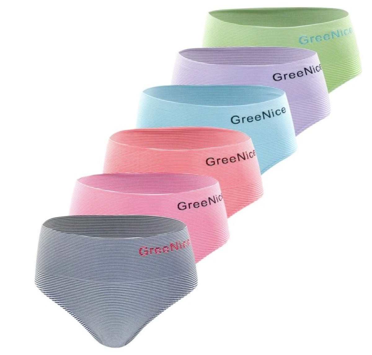 Dámské kalhotky vyšší střih bezešvé Greenice 2040 L/XL tyrkys