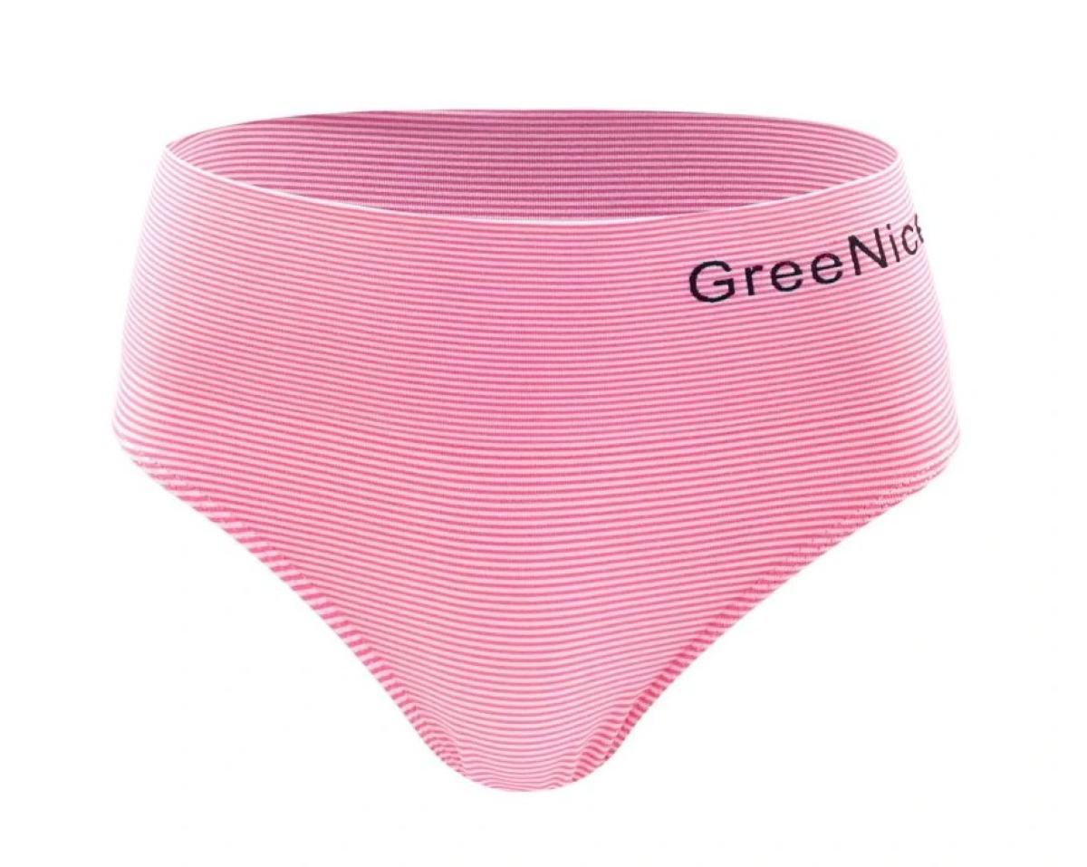 Dámské kalhotky vyšší střih bezešvé Greenice 2040 XL/XXL růžová