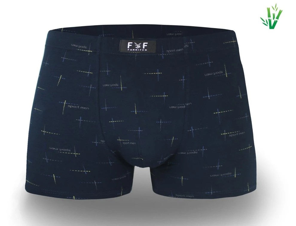 Pánské bambusové boxerky M6782 vel.XXL tmavě modrá