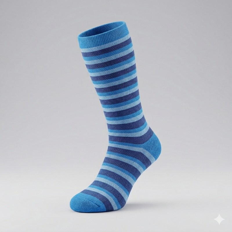 Bavlněné dětské podkolenky pruhované 27-29 b.č.2