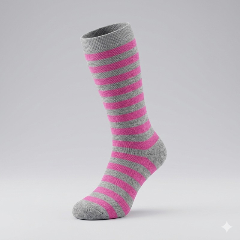 Bavlněné dětské podkolenky pruhované 27-29 b.č.2