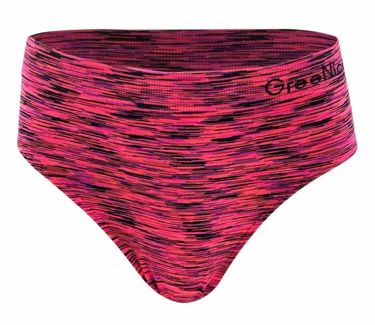 Bezešvé kalhotky velké velikosti Greenice-3822 L/XL červená