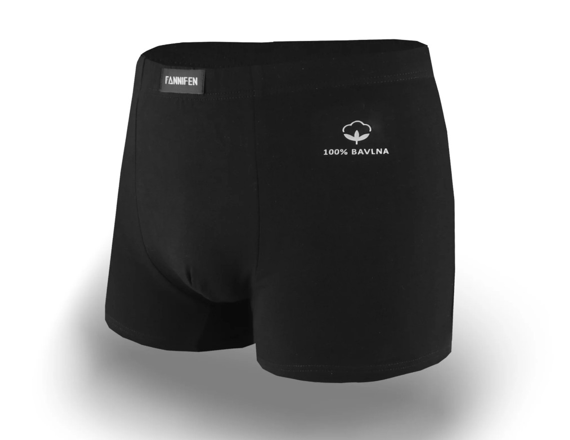 Pánské bavlněné boxerky Fannifen G585 vel.M černá