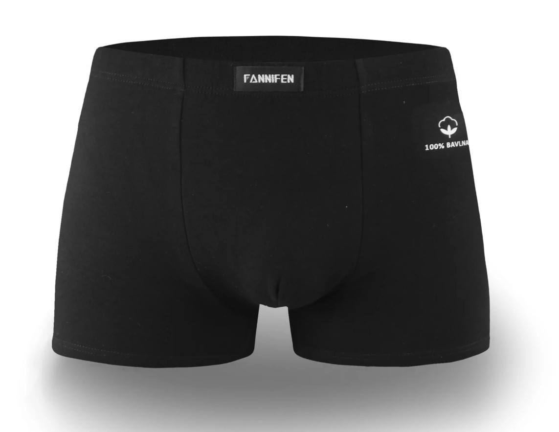Pánské bavlněné boxerky Fannifen G585 vel.M černá