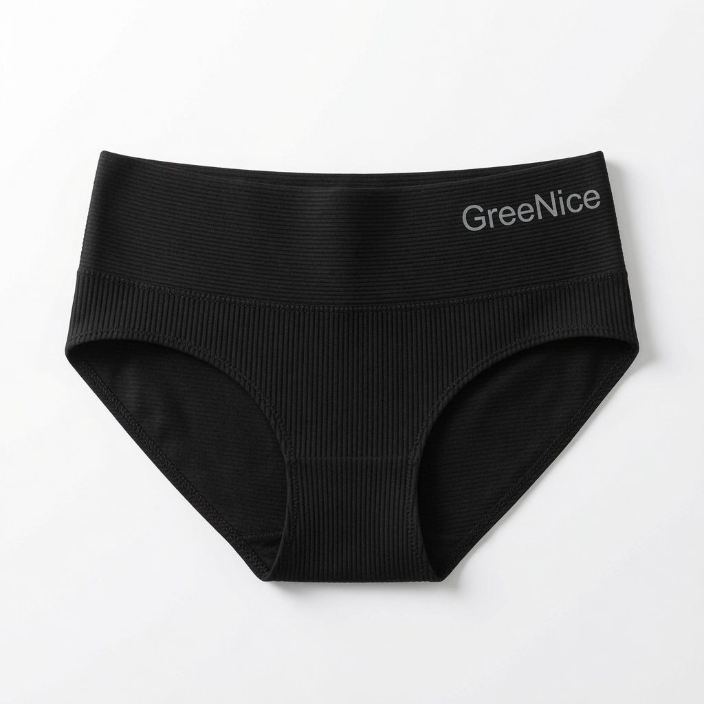 Dámské pohodlné kalhotky bezešvé Greenice 3658 S/M černá