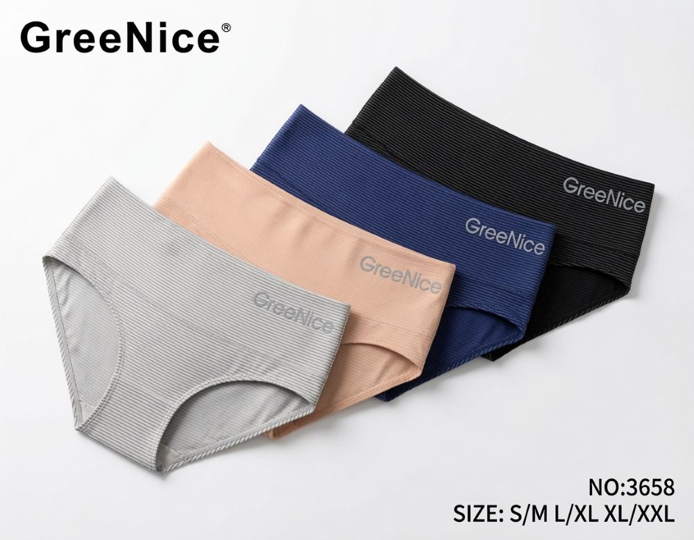 Dámské pohodlné kalhotky bezešvé Greenice 3658 L/XL šedá