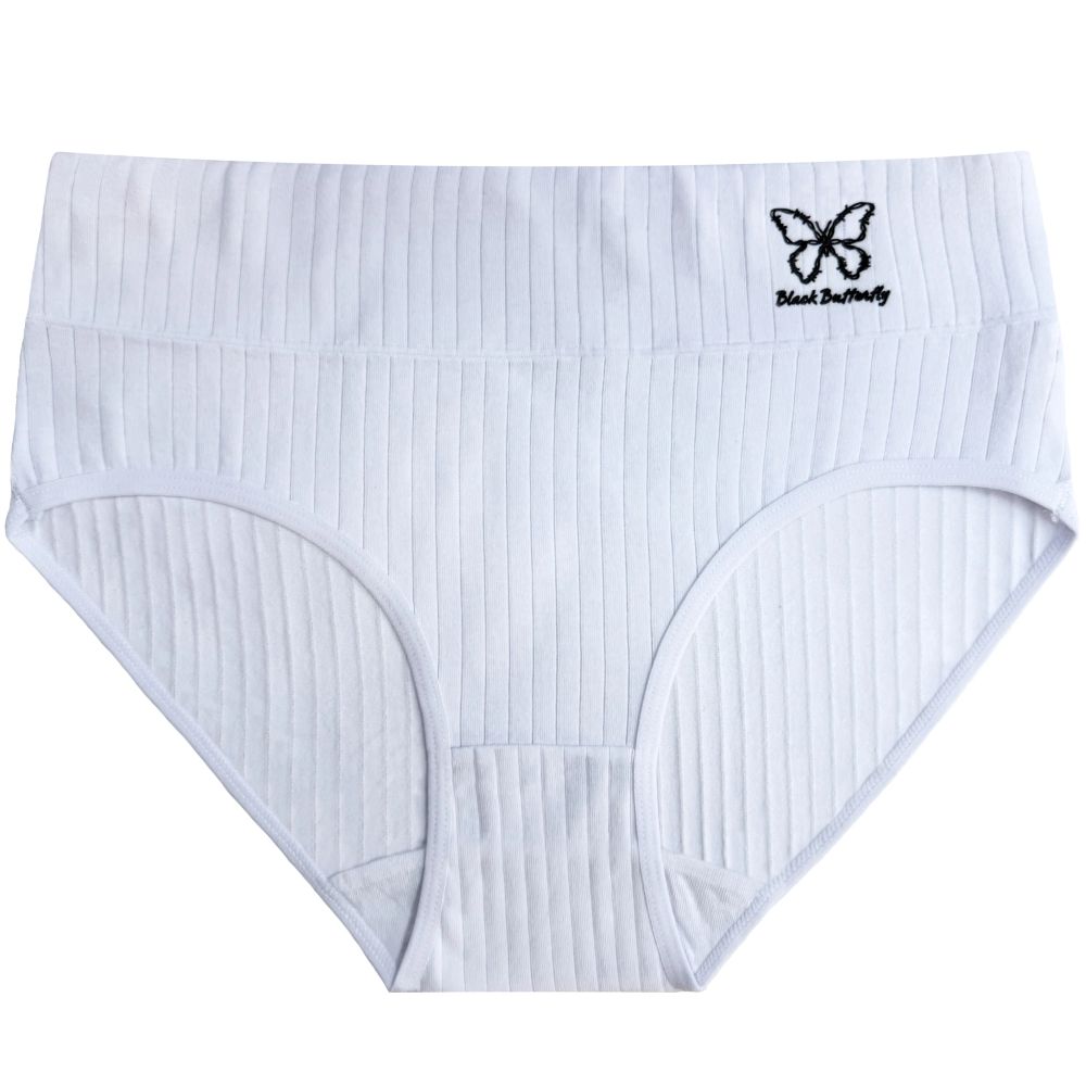 Dámské bavlněné kalhotky s vysokým pasem Butterfly CZ8066 vel.XL růžová