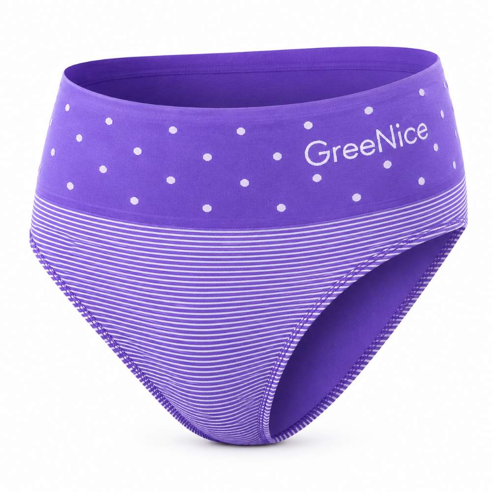 Dámské bezešvé kalhotky s vysokým pasem Greenice 3850 S/M růžová