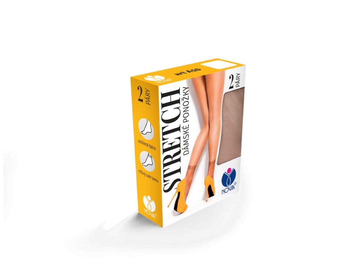 Ponožky Stretch 15DEN 2 páry hnědá vel.41