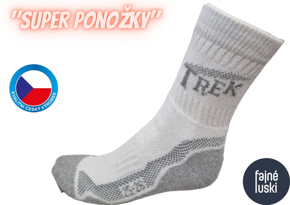 Trek termo ponožky 41-42 bílá