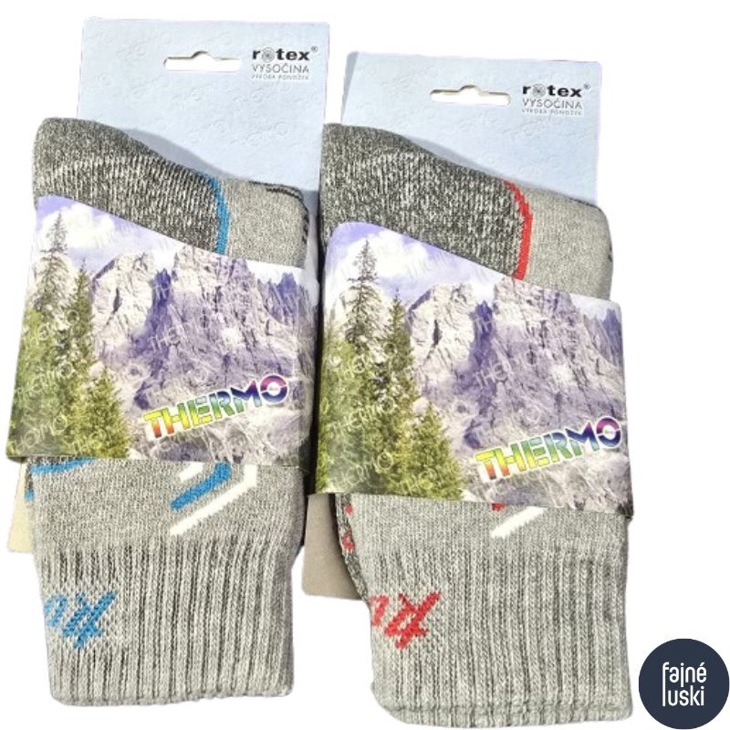Funkční ponožky „Thermo“ světle šedá 39-41