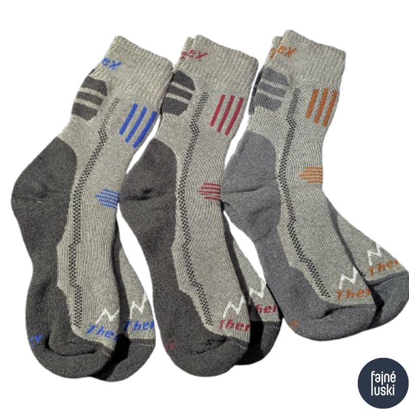 Funkční ponožky „Thermo“ světle šedá 45-47