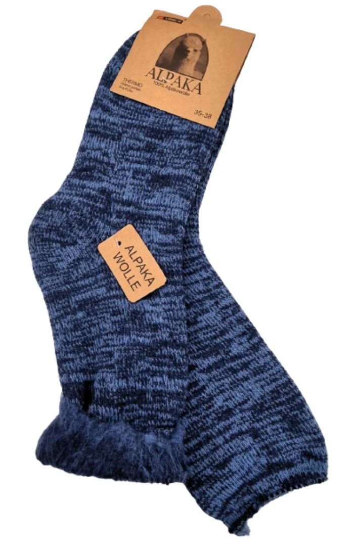 Dámské vlněné ponožky ALPACA 39-42 modrá