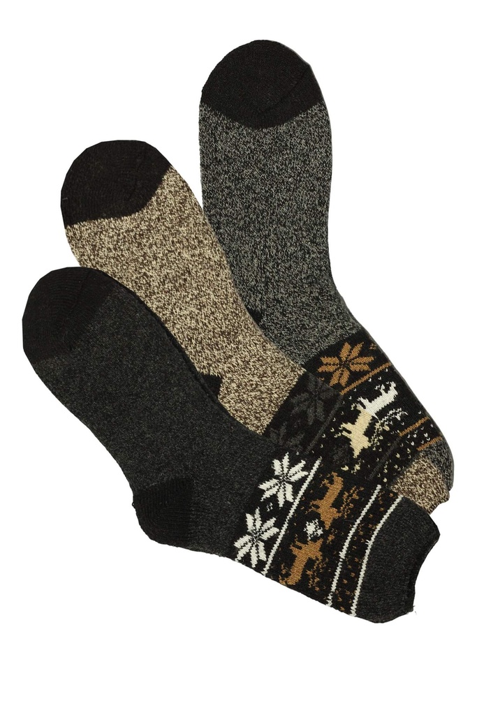 ALPACA pánské vlněné ponožky sob 43-47 mix č.2 3páry