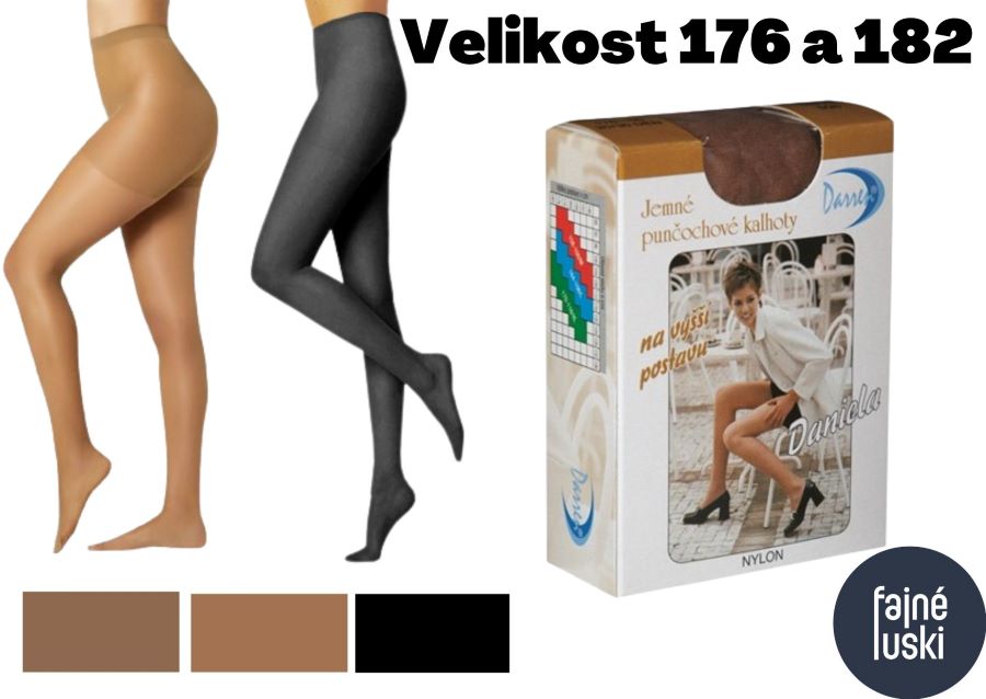 Dámské punčochové kalhoty na vyšší postavu DANIELA 20 DEN 176-108 tmavší tělová 510