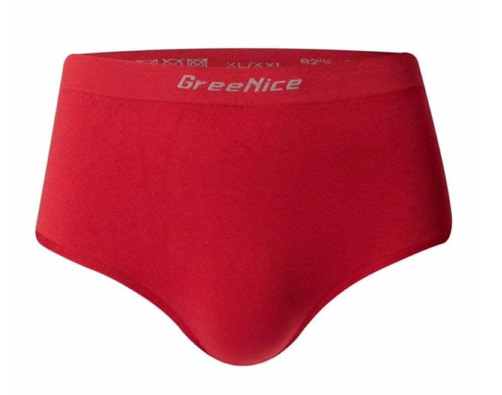Bezešvé kalhotky velké velikosti Greenice-7022 červená 2XL/3XL