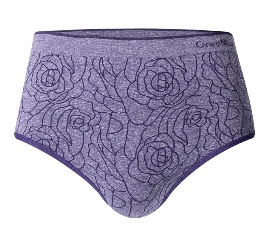 Bezešvé vysoké kalhotky Greenice-3945 L/XL fialová