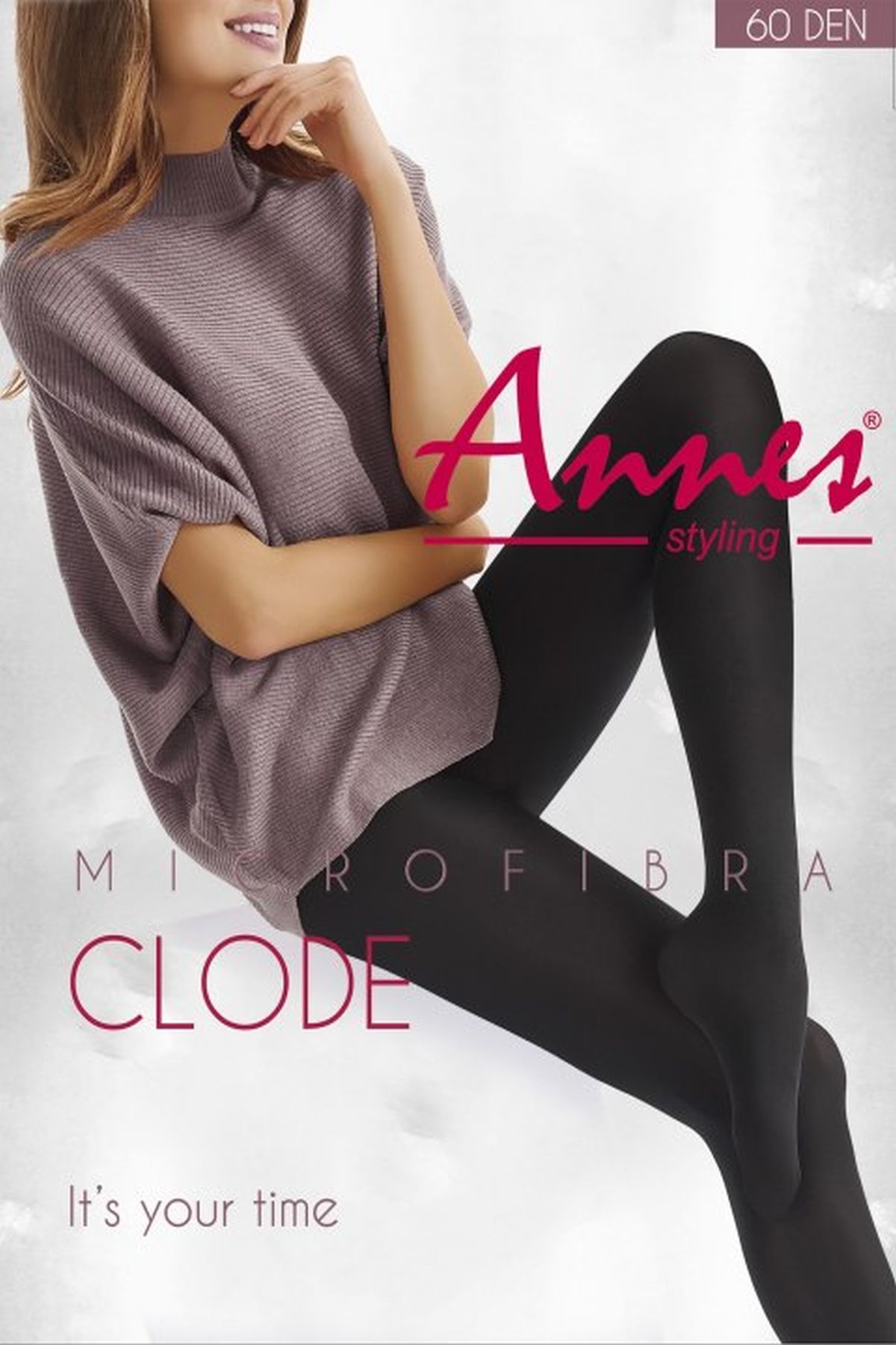 Punčochové kalhoty zimní neprůhledné matné Annes Clode 60DEN 5-XL Antracite