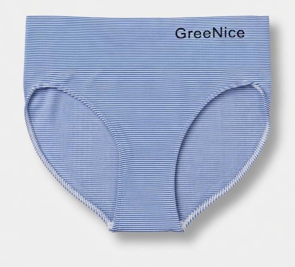 Dámské kalhotky vyšší střih bezešvé Greenice 2040 XL/XXL modrá