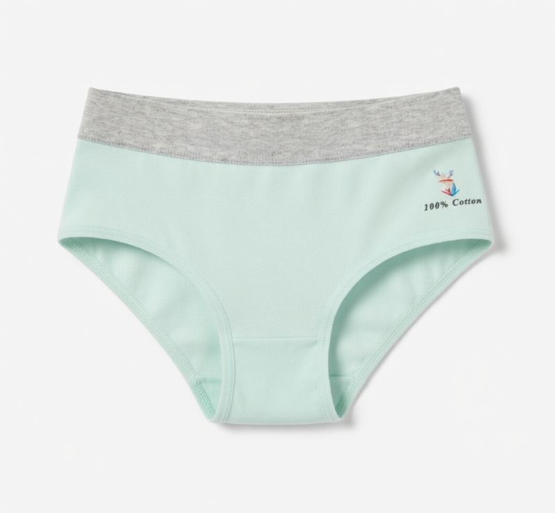Dámské bavlněné vyšší kalhotky CZ8005 vel.XXl tyrkys modrá