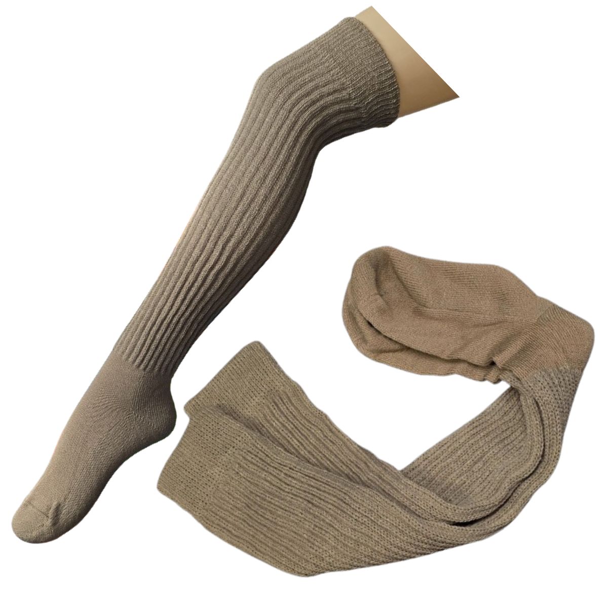 Dámské akrylové nadkolenky teplé 39-41 bílá