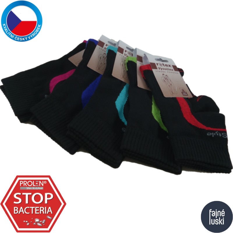 Bavlněné nízké elastické ponožky Freestyle Rotex 42-43 tyrkysová