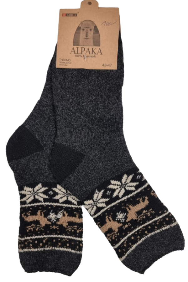 ALPACA pánské vlněné ponožky sob