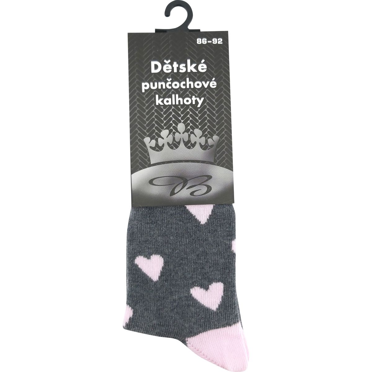 Punčochové kalhoty dětské MAX s obrázkem SRDÍČEK 122-128