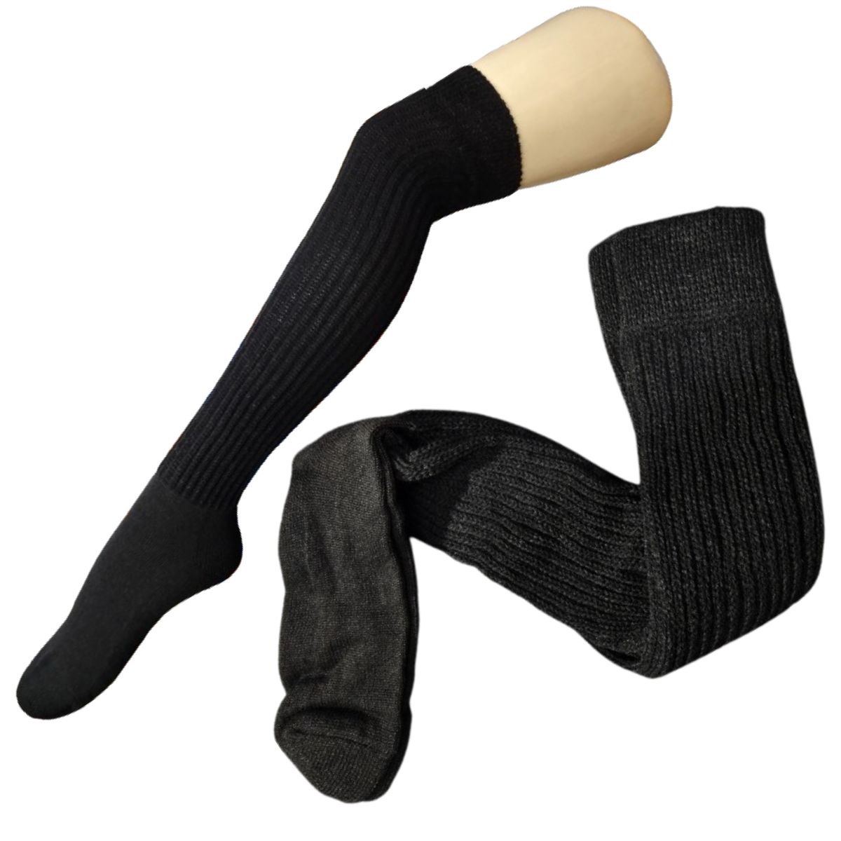 Dámské akrylové nadkolenky teplé 39-41 bílá