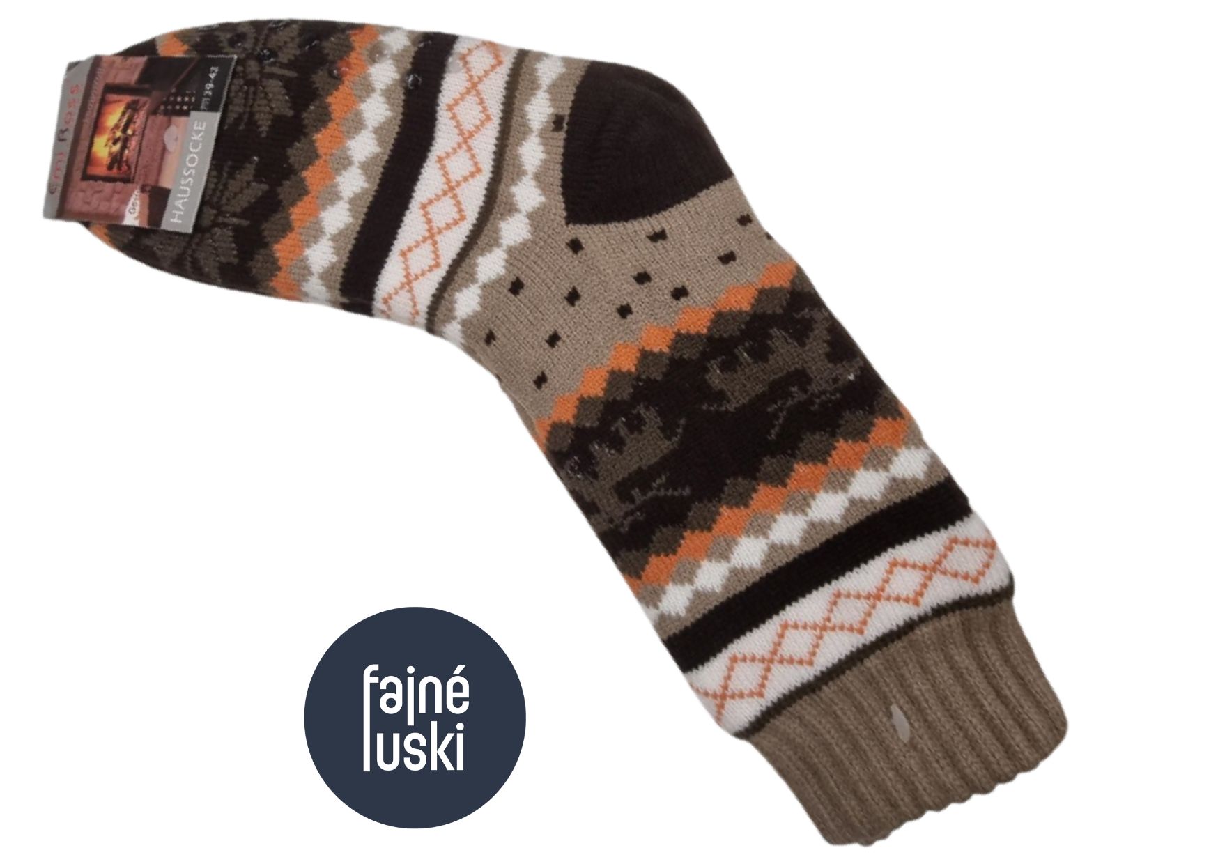 Pánské teplé ponožky na spaní, na doma 39-42 modrá