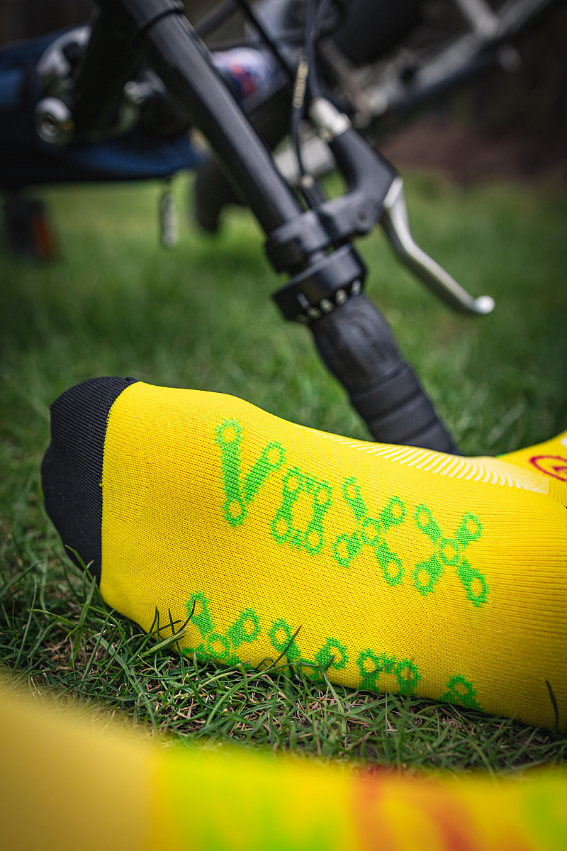 VoXX cyklo ponožky RALF X bike/žlutá