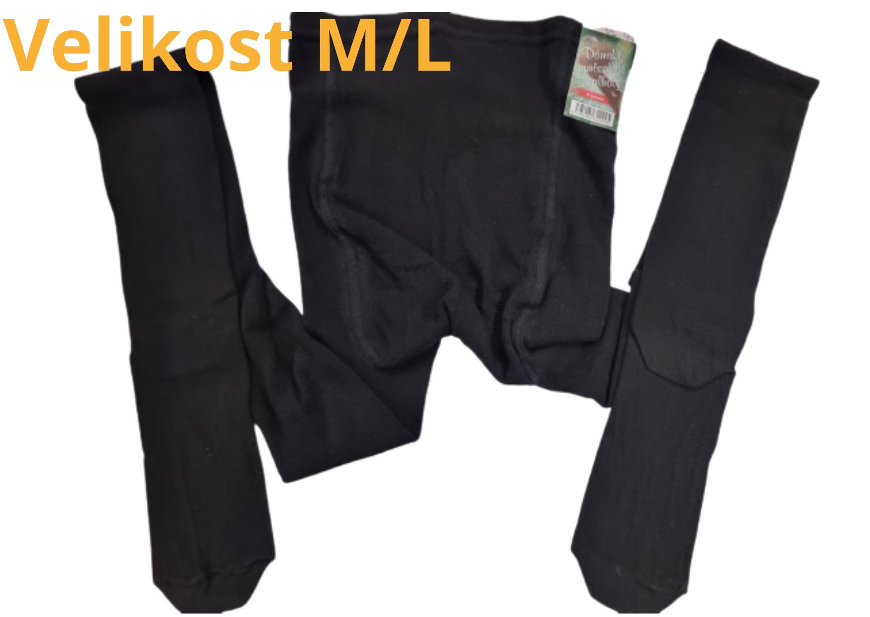 Dámské punčochové kalhoty bavlněné  s lycrou vel.S černá
