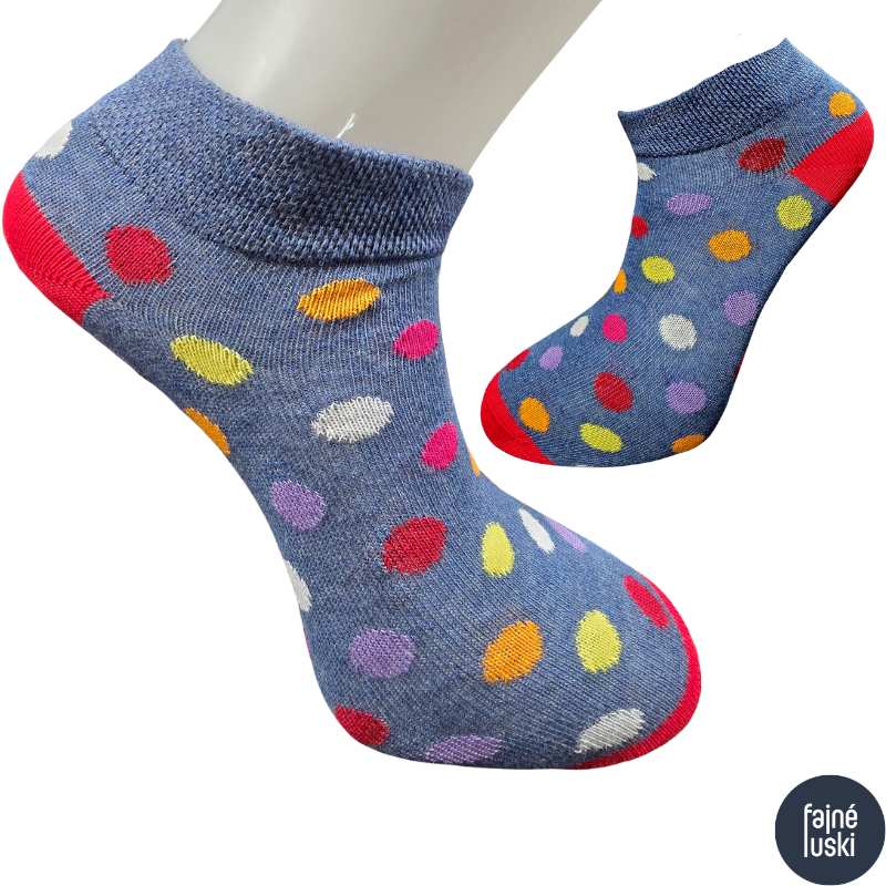 Dámské kotníkové ponožky Lentilky sada 3páry 39-41