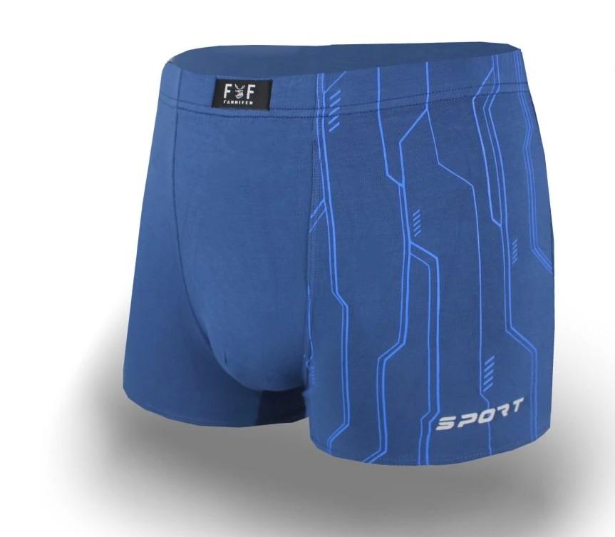 Pánské bambusové boxerky SPORT M6759 vel.3XL tmavě modrá