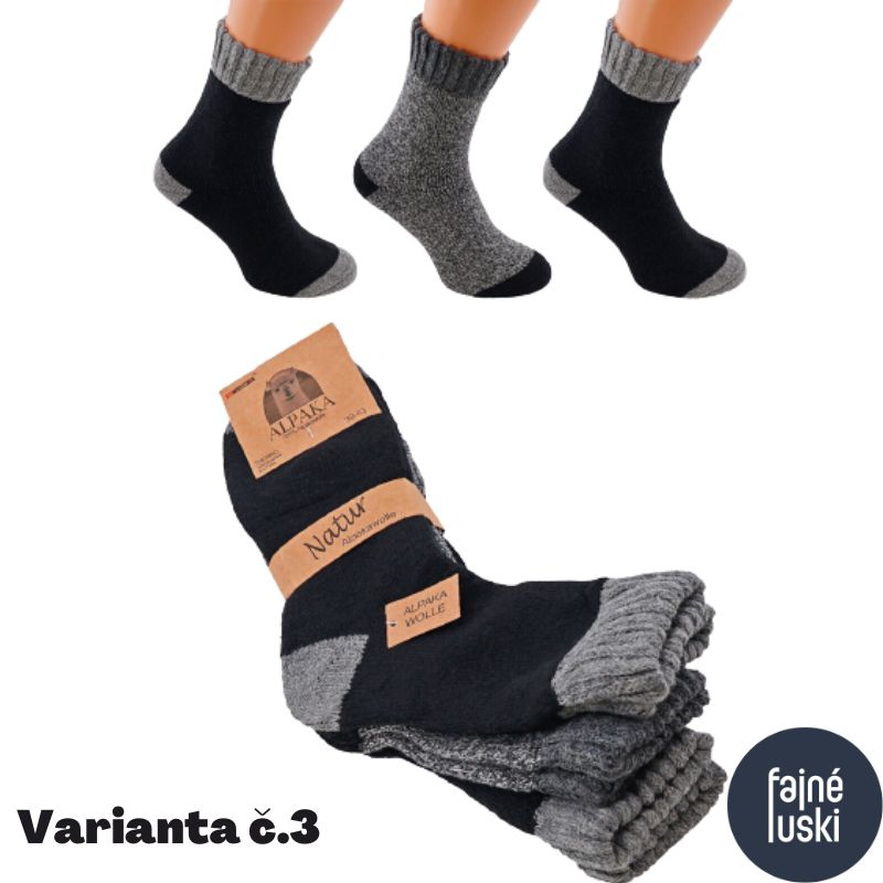 Pánské Alpaka ponožky 3 páry