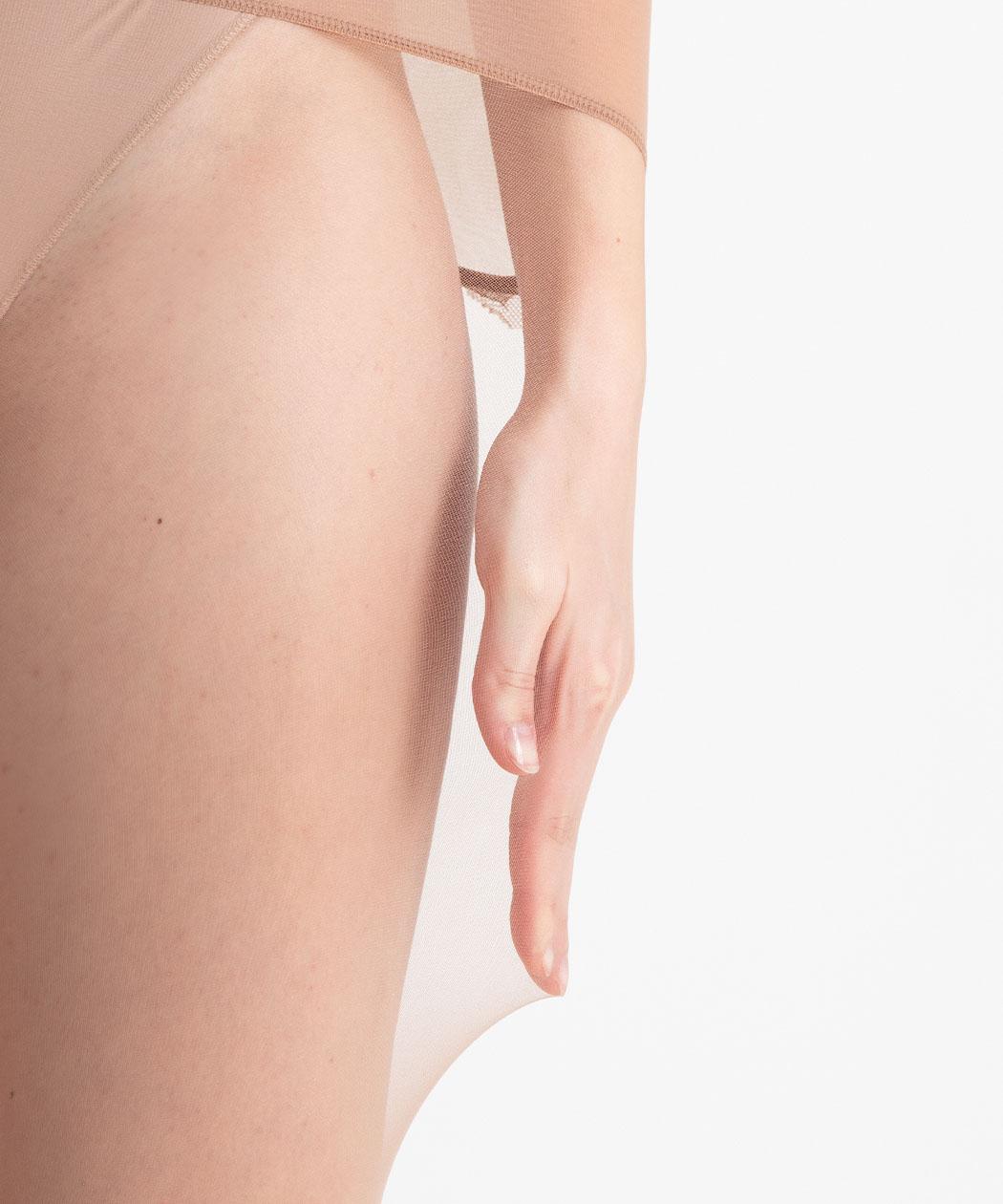 Punčochy s vysokým pasem nadotec ELEGANCE 30 DEN tělová