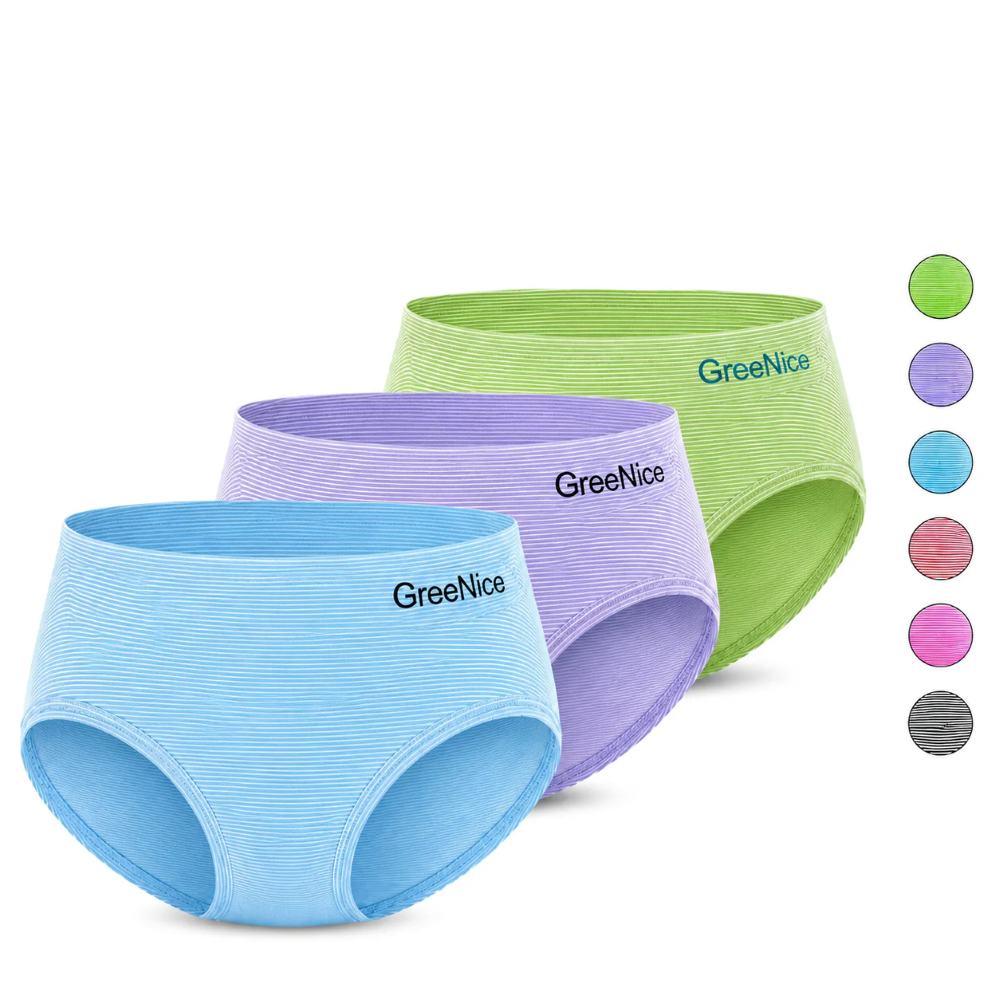 Dámské kalhotky vyšší střih bezešvé Greenice 2040 L/XL tyrkys