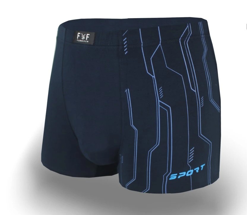 Pánské bambusové boxerky SPORT M6759 vel.3XL tmavě modrá