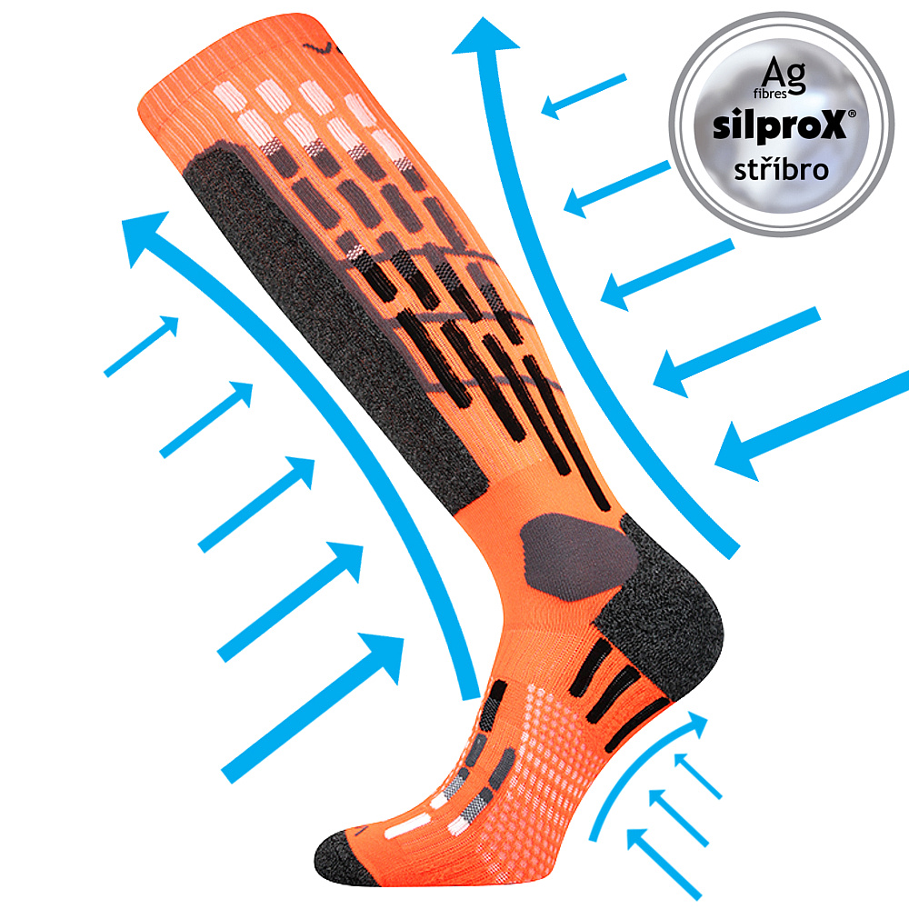 VoXX kompresní podkolenky Vxpres neon tyrkys 43-46