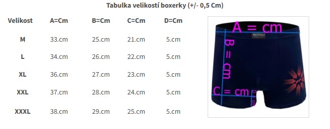 Pánské bambusové boxerky SPORT M6759 vel.3XL tmavě modrá