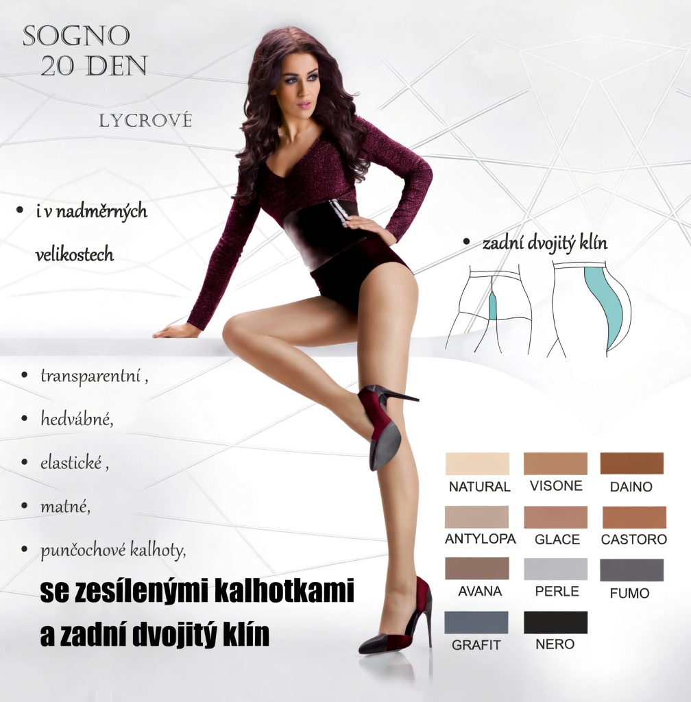 Punčochové kalhoty Lycra Sogno vel.5 Grafity