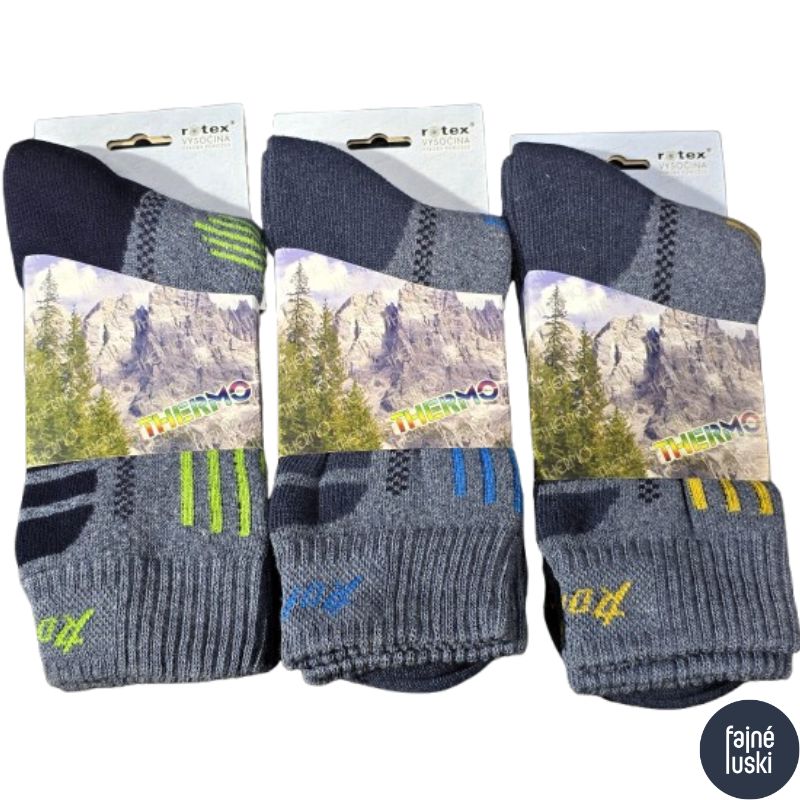 Funkční ponožky „Thermo“ tmavě šedá 42-43